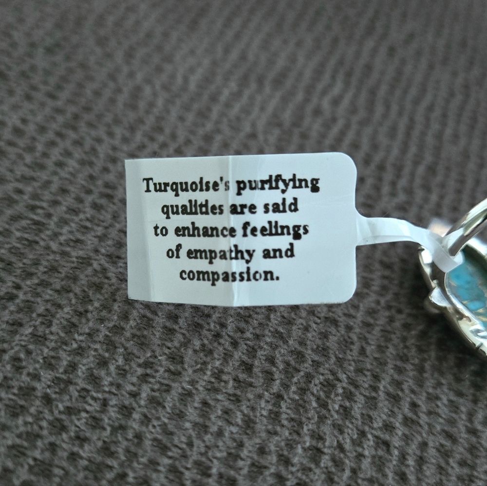 ✨️HP✨️ Shivam Oval Shaped Blue💙 Copper Turquoise Statement Ring💍 - NWT - Picture 6 of 16